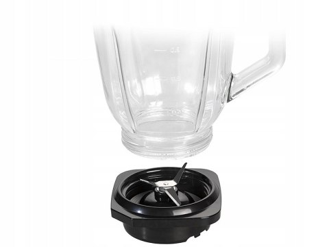 Blender Kielichowy Lafe Power Mix 600W 1,5L Szklany, Kruszenie Lodu 2 Tryby