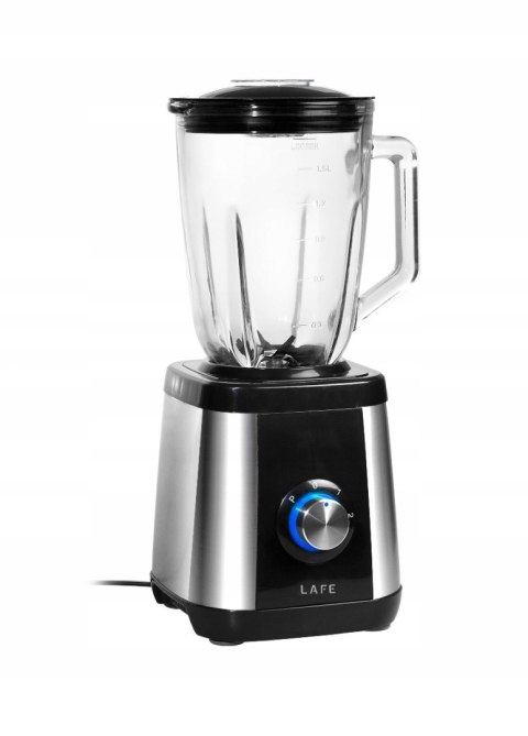 Blender Kielichowy Lafe Power Mix 600W 1,5L Szklany, Kruszenie Lodu 2 Tryby