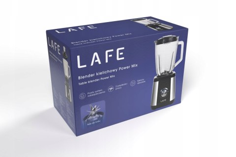 Blender Kielichowy Lafe Power Mix 600W 1,5L Szklany, Kruszenie Lodu 2 Tryby