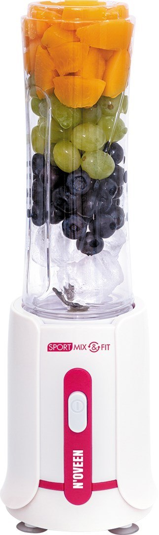 Blender Kielichowy Noveen Sb220, 300W Amarantowy Z Kruszeniem Lodu 0,6L