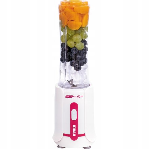 Blender Kielichowy Noveen Sb220, 300W Amarantowy Z Kruszeniem Lodu 0,6L