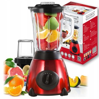 Blender Kielichowy Szklany 800W 2 Prędkości Pulse 1.5L + Młynek Do Kawy 75G