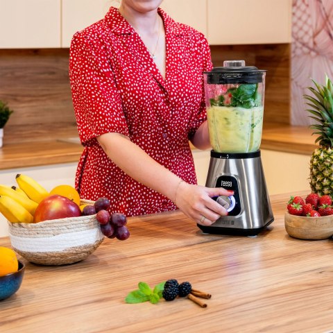 Blender Kielichowy Teesa 1300W 1,5L Szklany Kielich + Bidon, Kruszy Lód