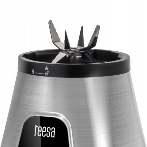 Blender Kielichowy Teesa 1300W 1,5L Szklany Kielich + Bidon, Kruszy Lód
