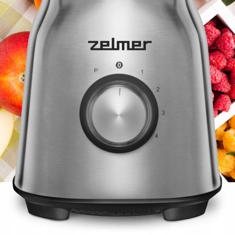 Blender Kielichowy Zelmer 1250W Szklany 1,5L 4 Prędkości Kruszenie Lodu