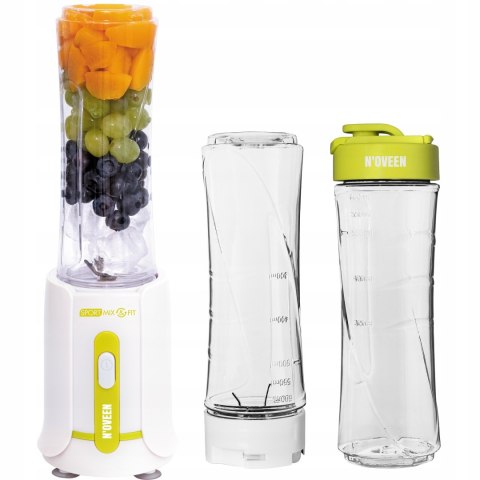 Blender Noveen Sport Mix & Fit Sb210 Green 300W, Kruszenie Lodu, Bpa Free
