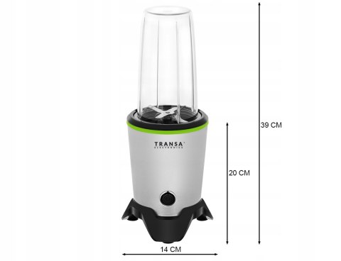 Blender Nutrifresh 1200W Z 2 Pojemnikami - Miksowanie I Mielenie Żywności