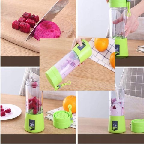 Blender Przenośny Usb 380Ml 2000Mah - Mocny Elektryczny Shaker Turystyczny