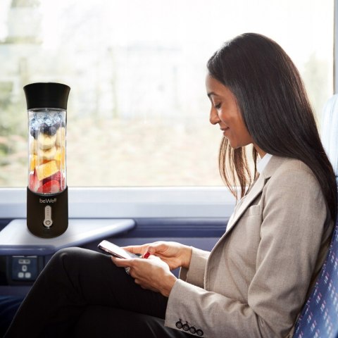 Blender Ręczny Bewell Plus 500Ml - Bezprzewodowy Mixer Do Smoothie Z Zakr.