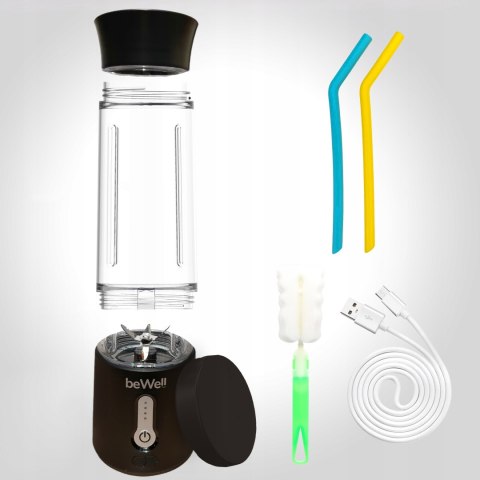 Blender Ręczny Bewell Plus 500Ml - Bezprzewodowy Mixer Do Smoothie Z Zakr.