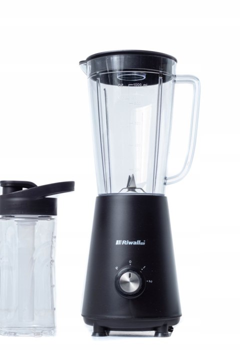 Blender Riwall 1500 5W1 Smoothie, Kruszenie Lodu, 2 Bidony, 2 Wkł.Chłodzące