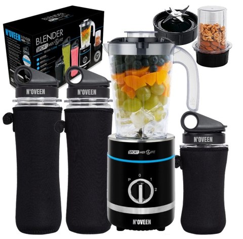 Blender Sb2000 Xline 500W Led - Sportowy Mikser Kielich Młynek + Akcesoria