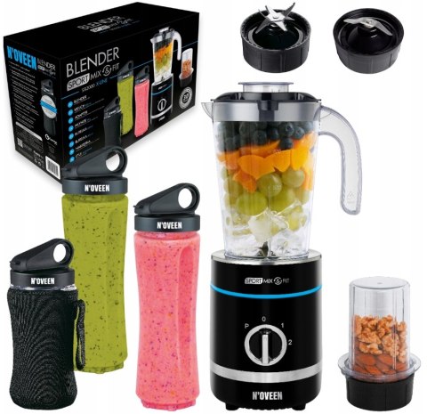 Blender Sb2000 Xline 500W Led - Sportowy Mikser Kielich Młynek + Akcesoria