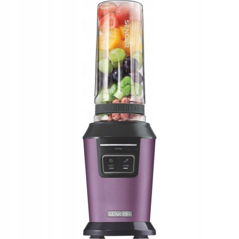 Blender Smoothie 800W Sencor Sbl 7173Vt Fioletowy, 2 Butelki 0,6L Soft/Hard