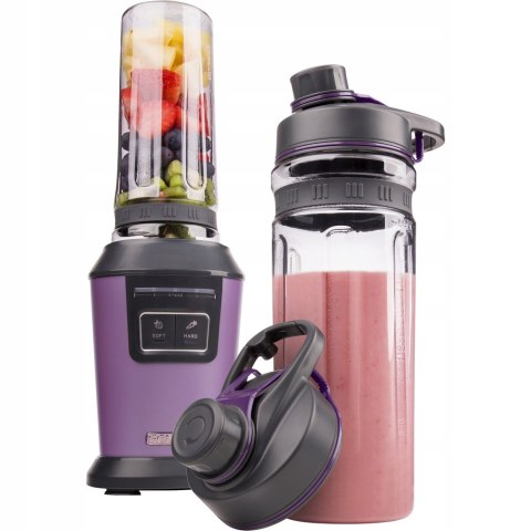 Blender Smoothie 800W Sencor Sbl 7173Vt Fioletowy, 2 Butelki 0,6L Soft/Hard
