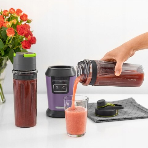 Blender Smoothie 800W Sencor Sbl 7173Vt Fioletowy, 2 Butelki 0,6L Soft/Hard