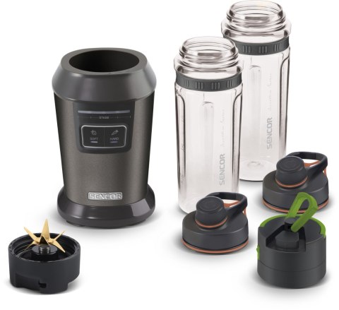 Blender Smoothie Sencor 800W 2 X Butelki 0,6L Tritan Z Programami Soft/Hard
