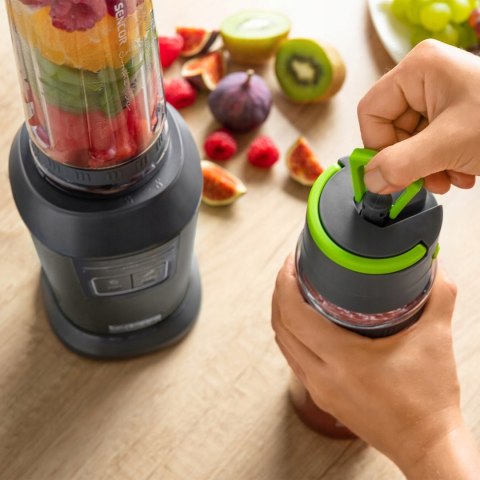 Blender Smoothie Sencor 800W 2 X Butelki 0,6L Tritan Z Programami Soft/Hard