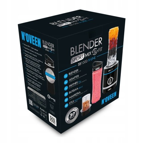 Blender Sportowy 300W Mikser Koktajli I Smoothie Z Młynkiem, 2X600ml Etui