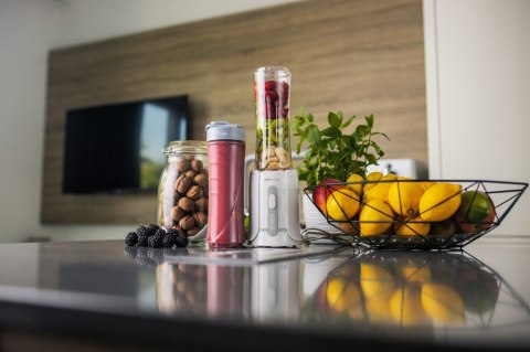 Blender Sportowy N'Oveen Sb230 300W - Mikser Smoothie, 2 Butelki Non Drip