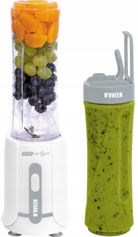 Blender Sportowy N'Oveen Sb230 300W - Mikser Smoothie, 2 Butelki Non Drip