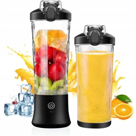 Blender Turystyczny Bezprzewodowy 600 Ml Usb 4000Mah Kielichowy Smoothie