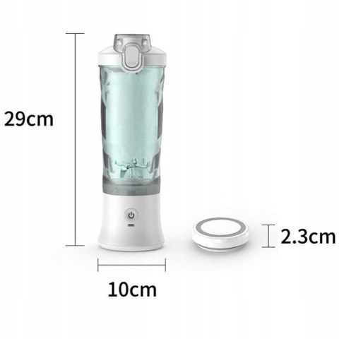 Blender Turystyczny Bezprzewodowy 600 Ml Usb 4000Mah Kielichowy Smoothie