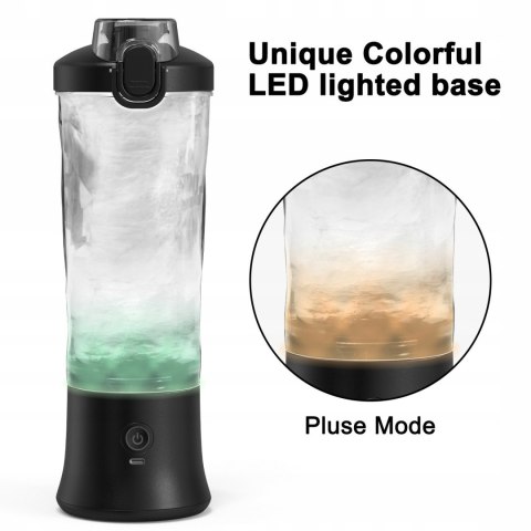 Blender Turystyczny Bezprzewodowy 600 Ml Usb 4000Mah Kielichowy Smoothie