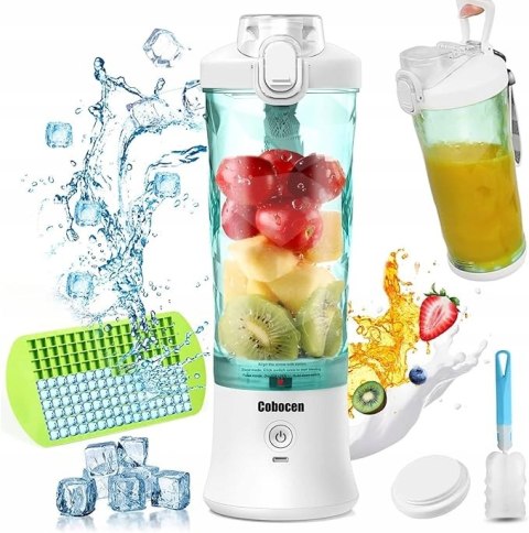 Blender Turystyczny Bezprzewodowy 600 Ml Usb 4000Mah Kielichowy Smoothie