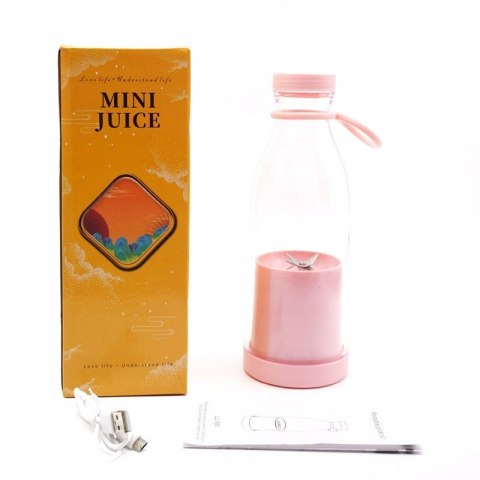 Mini Blender Przenośna 420Ml Usb 1200Mah 40W 1800Rpm Sokowirówka Premium