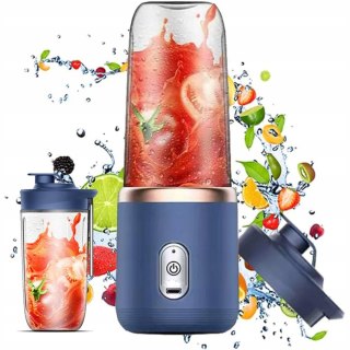 Nowa Elektryczna Sokowirówka Do Smoothie Usb 6 Ostrzy 2 Kubki Bez Bpa