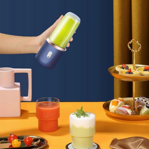 Nowa Elektryczna Sokowirówka Do Smoothie Usb 6 Ostrzy 2 Kubki Bez Bpa