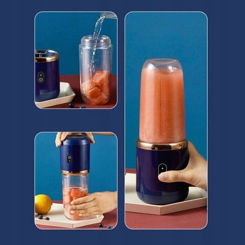 Nowa Elektryczna Sokowirówka Do Smoothie Usb 6 Ostrzy 2 Kubki Bez Bpa