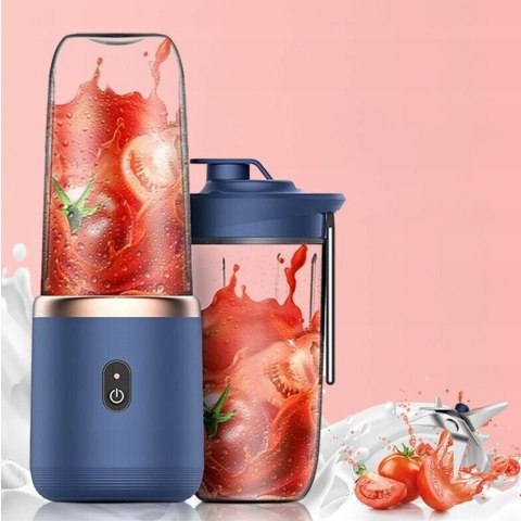 Nowa Elektryczna Sokowirówka Do Smoothie Usb 6 Ostrzy 2 Kubki Bez Bpa