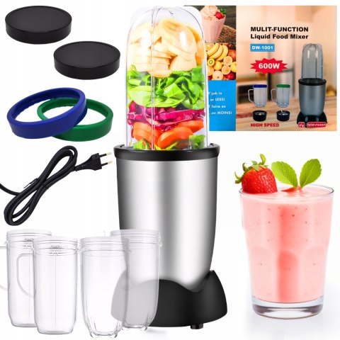 Robot Kuchenny Blender 250W 2 Kubki 470Ml - Kompaktowy I Wielofunkcyjny