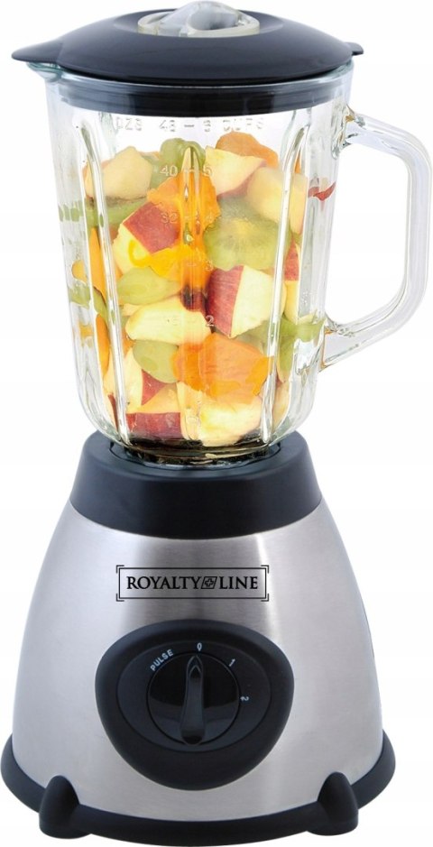 Blender Kielichowy 800W Royalty Line 1,5L Szklany Dżbanek, Młynek Do Kawy