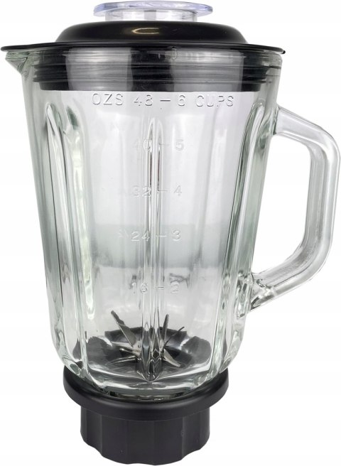 Blender Kielichowy 800W Royalty Line 1,5L Szklany Dżbanek, Młynek Do Kawy