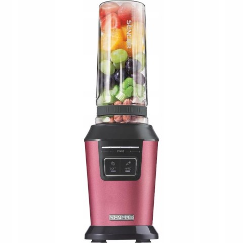 Blender Kielichowy Sencor 800W Z Próżniową Pokrywką I Sportowymi Butelkami