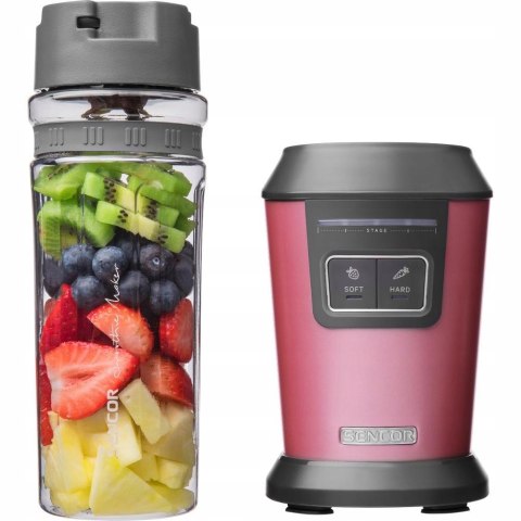 Blender Kielichowy Sencor 800W Z Próżniową Pokrywką I Sportowymi Butelkami