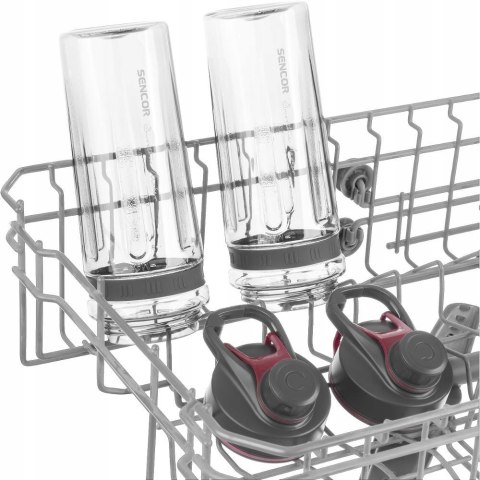 Blender Kielichowy Sencor 800W Z Próżniową Pokrywką I Sportowymi Butelkami