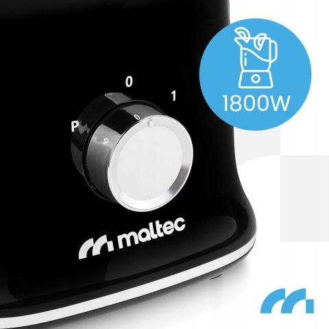 Blender Maltec Bl1800w Z Dużym Kielichem 1,6L, Młynkiem I 2 Butelkami