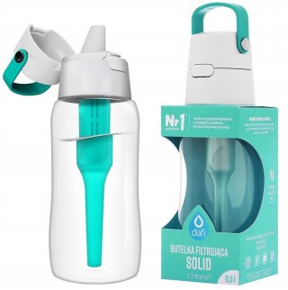 Butelka Filtrująca Dafi Solid 0,5L Tritan Turkusowa/Miętowa Filtr Naturalny