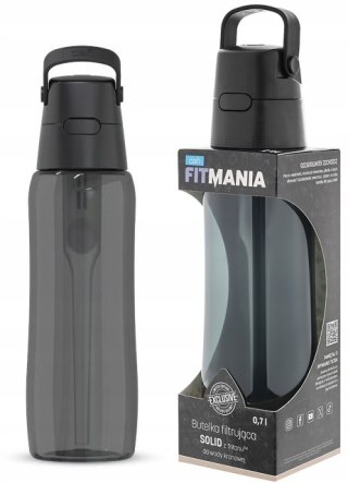 Butelka Filtrująca Dafi Solid 0,7L Czarna Tritan Z Filtrem Węglowym