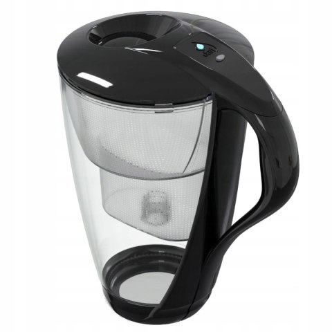 Czarny Szklany Dzbanek Dafi Crystal 2L Z Filtrem Unimax Led Filtracja Wody