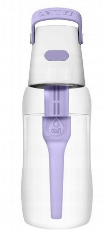 Dafi Butelka Filtrująca Lavender 0,5L Tritan Dla Aktywnych - Filtr Węglowy