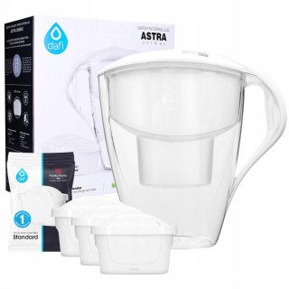 Dzbanek Filtrujący 3L Dafi Astra + 3 Filtry Unimax - Manualny Wskaźnik
