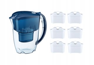 Dzbanek Filtrujacy Aquaphor 2,8L Z Licznikiem 6Wkładów Maxfor B25 Granatowy