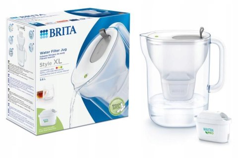 Dzbanek Filtrujący Brita Style Xl 3,6L + Filtr Maxtra Pro Pure Performance