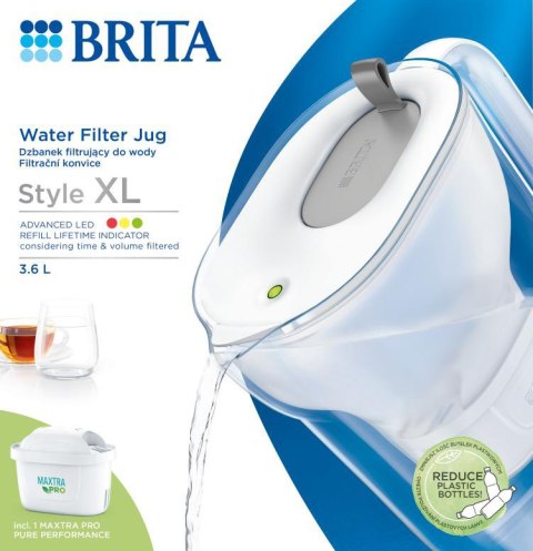 Dzbanek Filtrujący Brita Style Xl 3,6L + Filtr Maxtra Pro Pure Performance