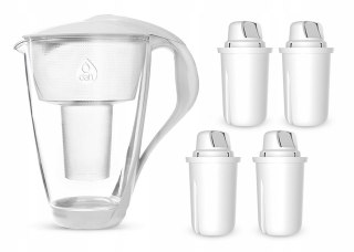 Dzbanek Filtrujący Dafi Crystal 2L Z 4 Filtrami Classic, Biały Led